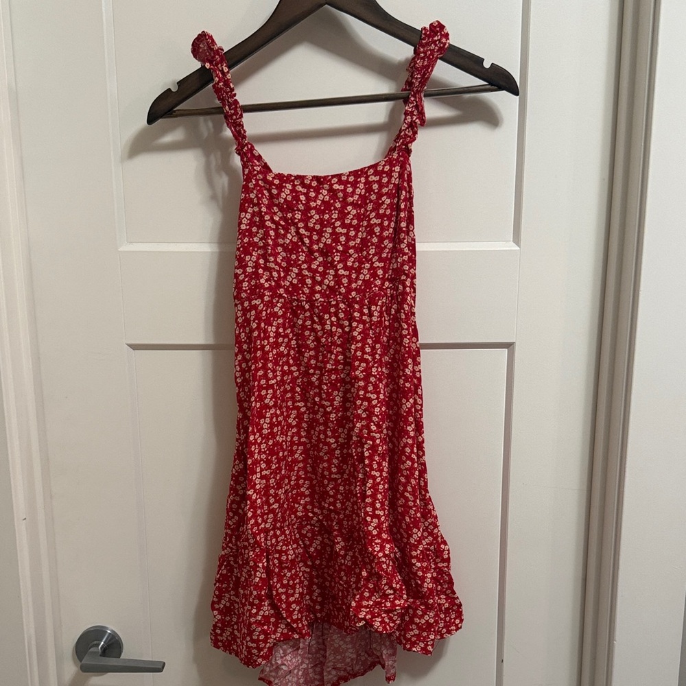 Twik Red Floral Mini Dress